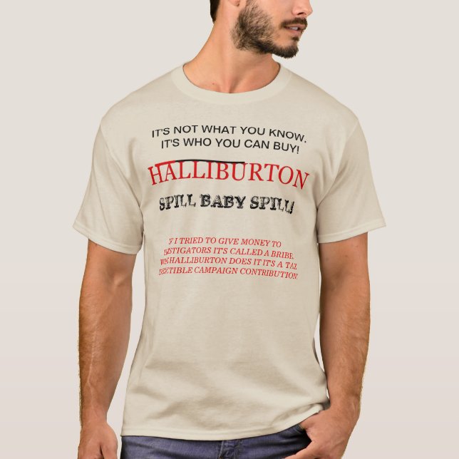 CAMISETA HALLIBURTON! É TODA SOBRE O BEBÊ VERDE (Frente)