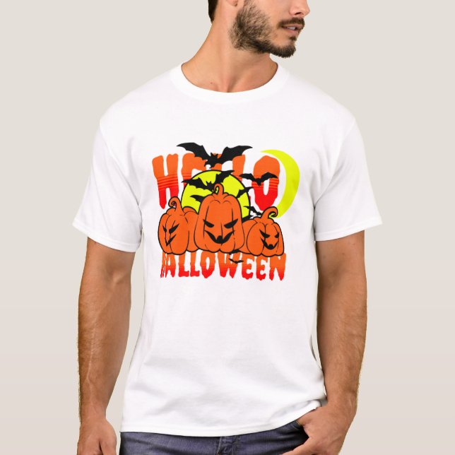 Camiseta hallo halloween (Frente)