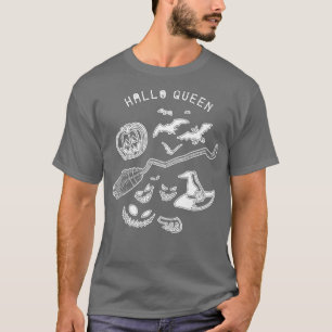 Camiseta Hallo Witch Dia de as Bruxas engraçado Tshirt Scar