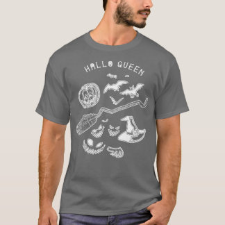 Camiseta Hallo Witch Dia de as Bruxas engraçado Tshirt Scar
