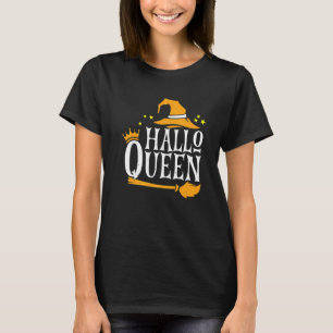 Camiseta Halloqueen Dia das Bruxas Enthusasta de Bruxa Chap