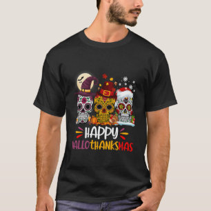 Camiseta Hallothankmas Halloween Ação de Graças Sug