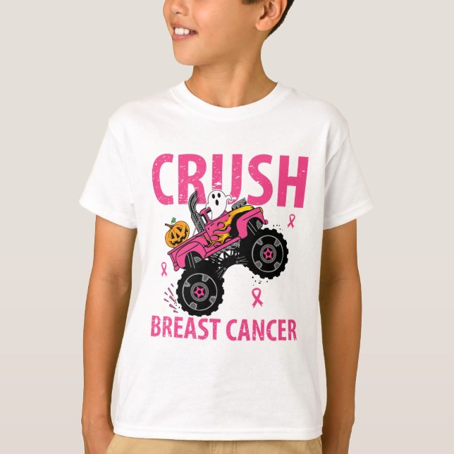 Camiseta Hallow... Cancer de Mama Esmagada... (Frente)