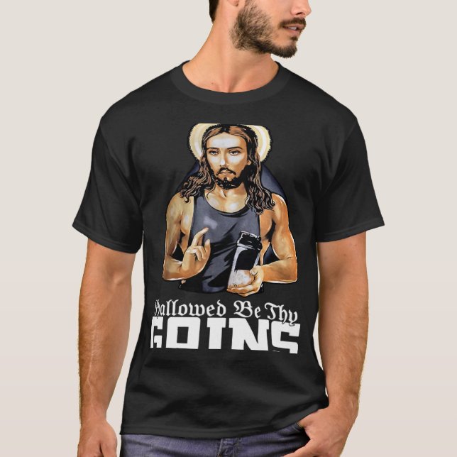Camiseta HallowBe Thains Ganha Jesus Levantando o trabalho (Frente)