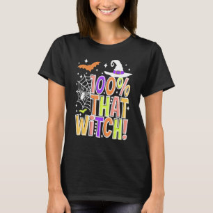 Camiseta Halloween 100% Aquela Bruxa