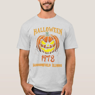 Camiseta Halloween 1978 Holiday Spooky Myers Pumpkin Haddon