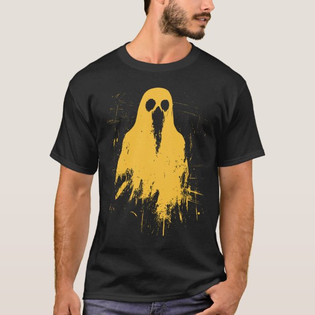 Camiseta Halloween 2024 Grunge Trendy Y2K Mostarda (Frente)