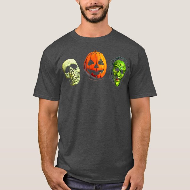 Camiseta Halloween 3 Silver Shamrock Mask (Frente)