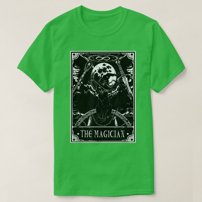 Camiseta Halloween A Magia Tarot Assustadora Bruxa Negra (Frente do Design)