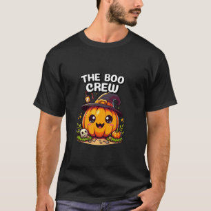 Camiseta Halloween A Tripulação De Boo Fala Fofos Fogueira