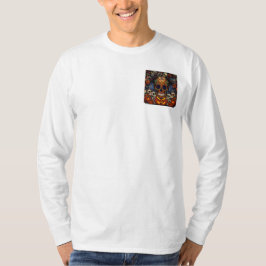 Camiseta Halloween, Abóboras de Crânio de Açúcar Fiesta, Ca