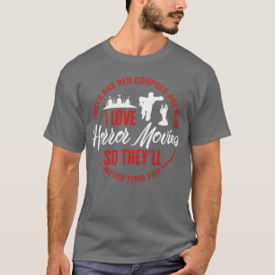 Camiseta Halloween Adoro filmes de terror amigos do Cemitér