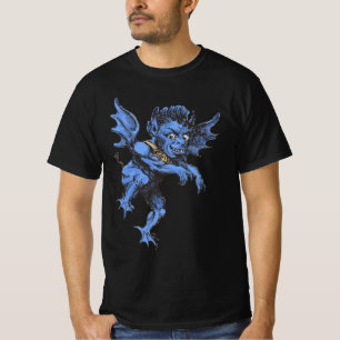 Camiseta Halloween Antigo, Gárgula Demônio Assustador