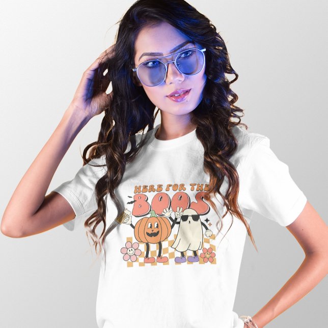 CAMISETA HALLOWEEN AQUI PARA O BOOS GHOST E PUMPKIN (Criador carregado)