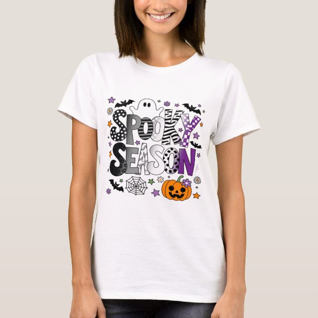 Camiseta Halloween Asexual Spooky (Frente)