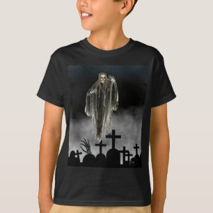 Camiseta Halloween assustador.