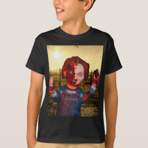 Camiseta Halloween assustador.