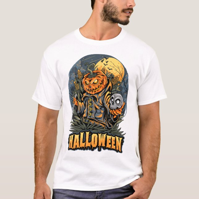 Camiseta Halloween Assustador (Frente)