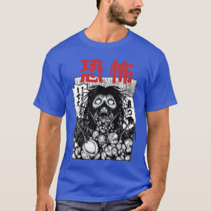 Camiseta Halloween assustador Japonês Temporada Terror Hall