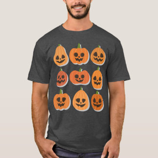 Camiseta Halloween Assustador Pumpkin Rosto Assustador Horr