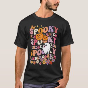 Camiseta Halloween bacana jardim de infância Halloween as
