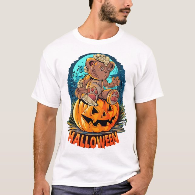 Camiseta Halloween Bear Killer (Frente)