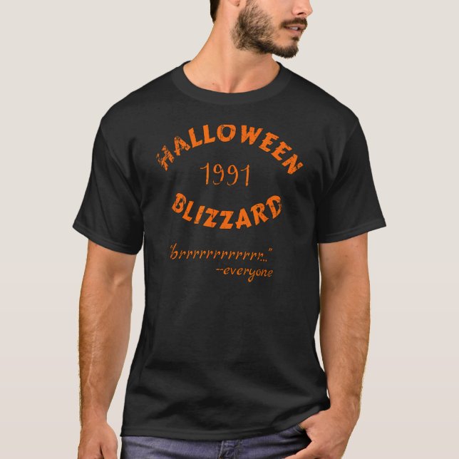 Camiseta Halloween Blizzard 1991 tee para aqueles que se le (Frente)
