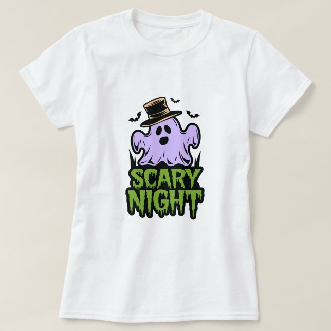 Camiseta Halloween Boo (Frente do Design)
