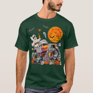 Camiseta Halloween Boo Cute Ghost Monster Truck Toddler Boy