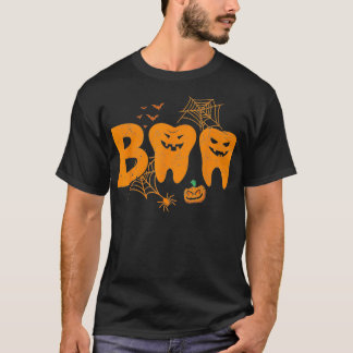 Camiseta Halloween Boo Dentist Pumpkin Costume Dental Assis