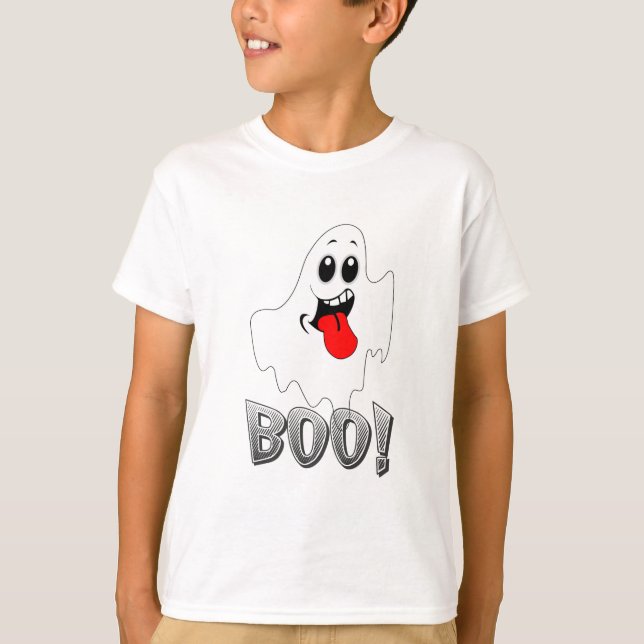 Camiseta halloween Boo Engraçado (Frente)