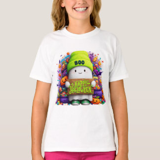 Camiseta Halloween Boo Fantasma - Feliz Halloween