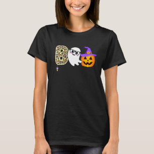 Camiseta Halloween Boo Ghost Leopard Pumpkin Witch Hat Boys