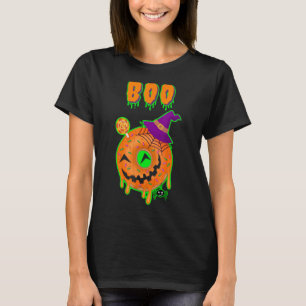 Camiseta Halloween Boo Jack O' Lanterna Face Pumpkin Ghost