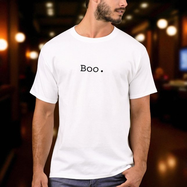 Camiseta Halloween Boo Sarcastic Minimalist (Criador carregado)