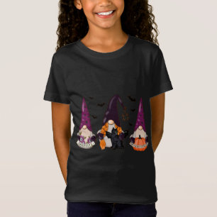 Camiseta Halloween Boo Witch Gnomos Autumn Bat Pumpkins Bla