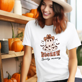 Camiseta Halloween Boohaw Retro Groovy Western Ghost Spooky