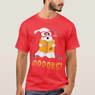 Camiseta Halloween Books Bibliotecário Leitor de Professore