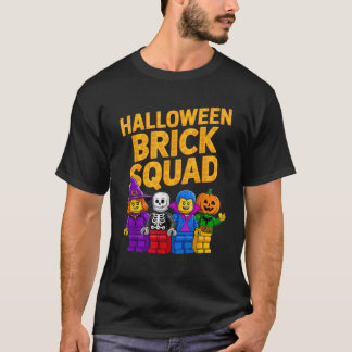 Camiseta Halloween Brick Squad Costume Master Builder Block