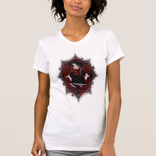 Camiseta Halloween Bruxa 4 Fantasy Magic T-Shirt (Frente)