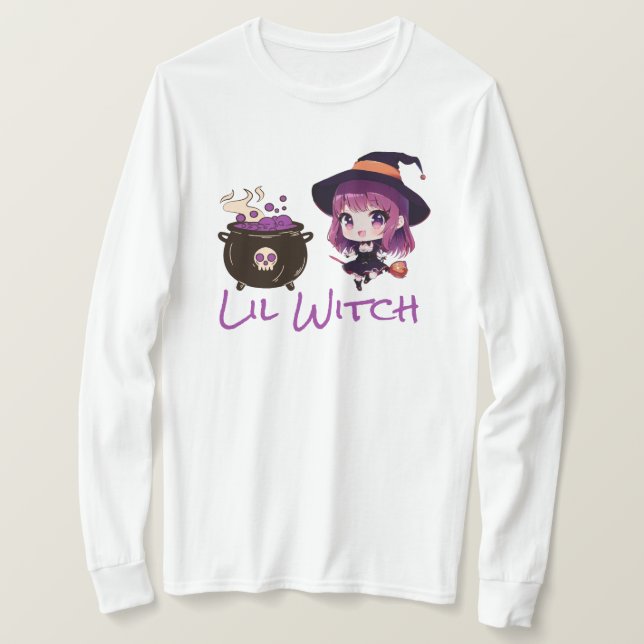 Camiseta Halloween/bruxa/outono/outubro (Frente do Design)