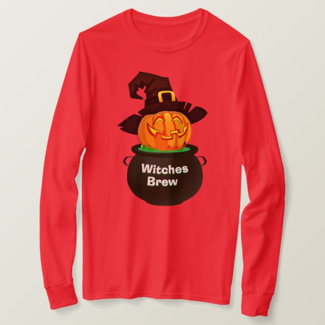 Camiseta Halloween Bruxas Figurino Diversão Novelty WITCHES (Frente do Design)