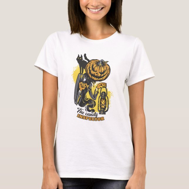 Camiseta Halloween Candy Inspetor (Frente)