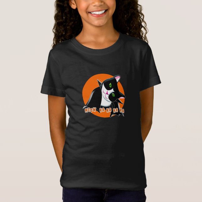 Camiseta Halloween Cat (Frente)