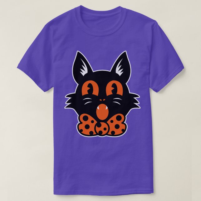Camiseta Halloween Cat (Frente do Design)