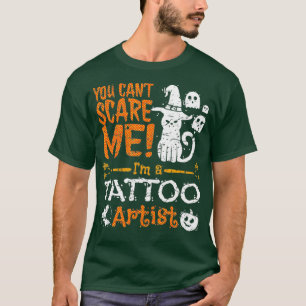 Camiseta Halloween Cat Engraçado Você Não Pode Assustar Tat