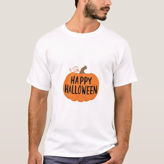 Camiseta Halloween Cheer Pumpkin Style (Frente)