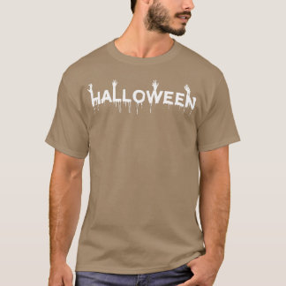 Camiseta Halloween com amigo Zombie Hands