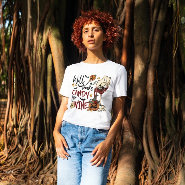 CAMISETA HALLOWEEN COMERCIALIZARÁ VINHO | VINHO (Criador carregado)