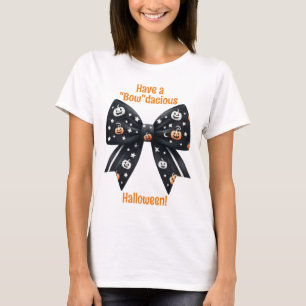 Camiseta Halloween Coquette "arco" dacioso design